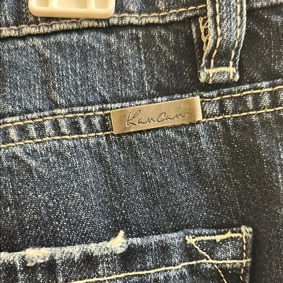 KanCan Dark Blue Distressed Boyfriend Jeans* - Picture 7 of 8